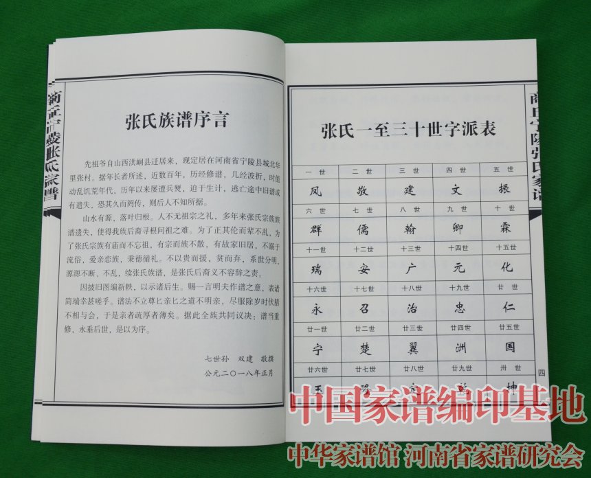 湖广填四川张氏字辈谱图片